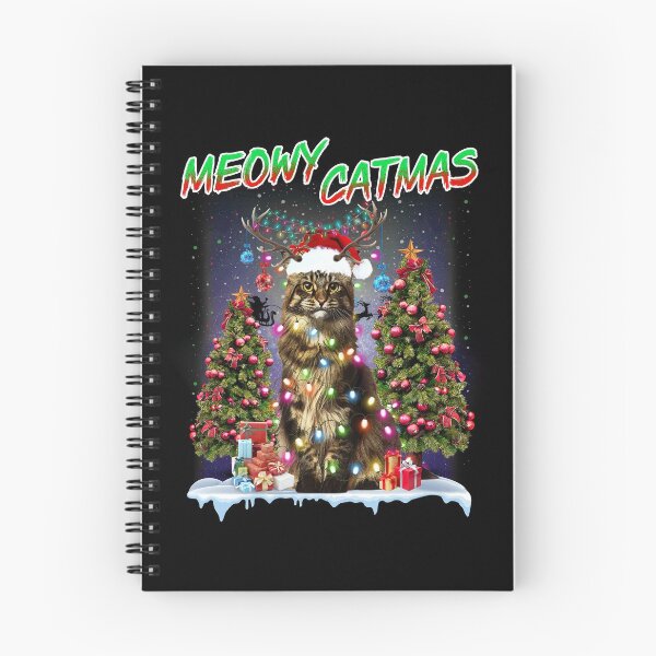 Item preview, Maine Coon Cat meowy catmas funny quotes Christmas Gift designed and sold by BrennaEirlys.