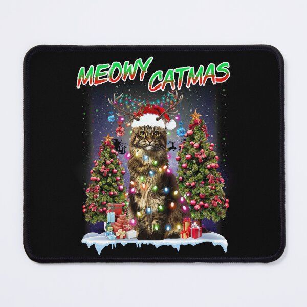 Item preview, Maine Coon Cat meowy catmas funny quotes Christmas Gift designed and sold by BrennaEirlys.