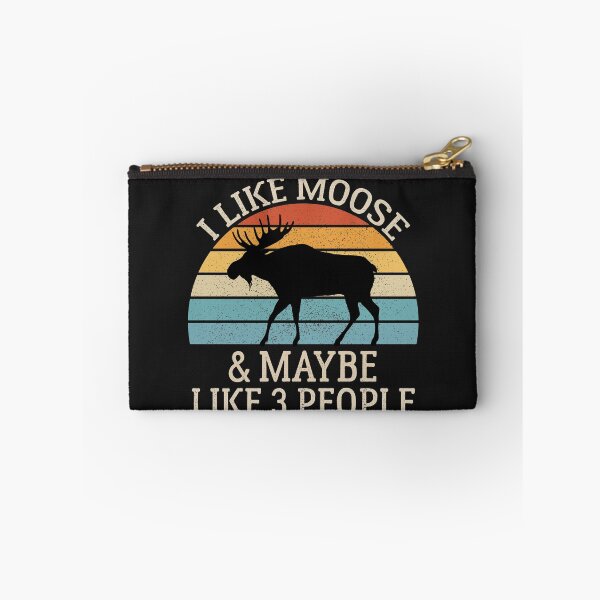 Item preview, I Like Moose and Maybe Like 3 People, Moose Retro Style Vintage designed and sold by AEOPIN.