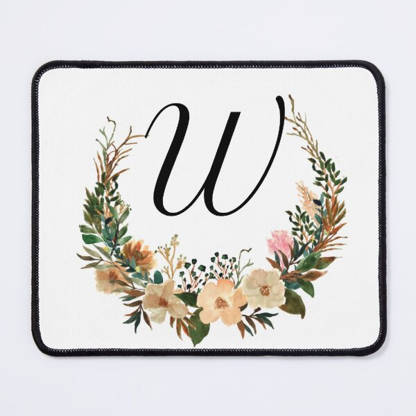Item preview, Autumn Floral Monogram | Monogram Letter W designed and sold by JustSeasons.