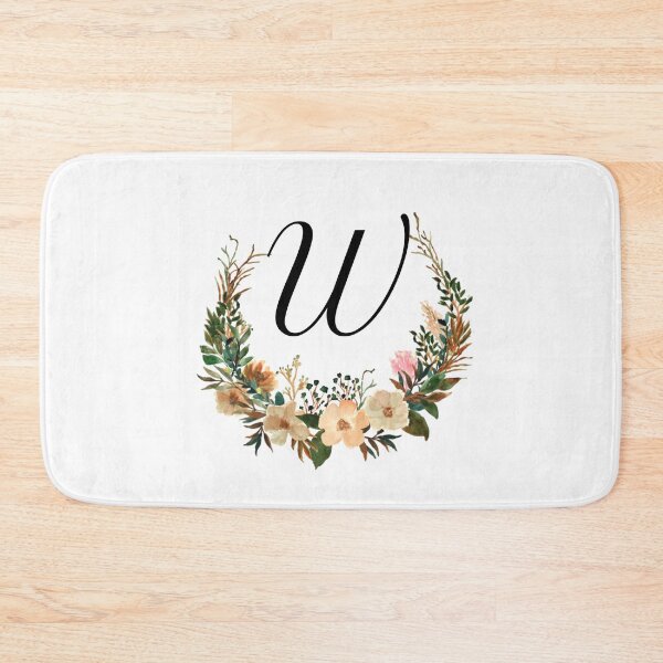 Item preview, Autumn Floral Monogram | Monogram Letter W designed and sold by JustSeasons.