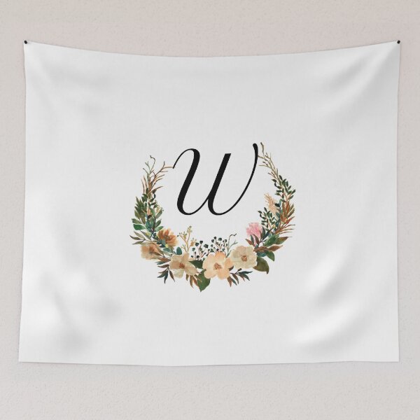 Item preview, Autumn Floral Monogram | Monogram Letter W designed and sold by JustSeasons.
