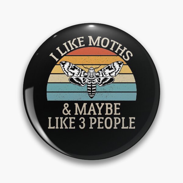 Artikelvorschau, Ich mag Motten und vielleicht wie 3 Leute, Vintage Mottenliebhaber Geschenk entworfen und verkauft von AEOPIN.