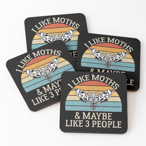 Item preview, I Like Moths and Maybe Like 3 People, Vintage Moth Lover Gift designed and sold by AEOPIN.