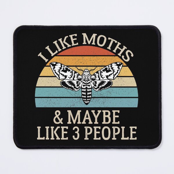 Item preview, I Like Moths and Maybe Like 3 People, Vintage Moth Lover Gift designed and sold by AEOPIN.
