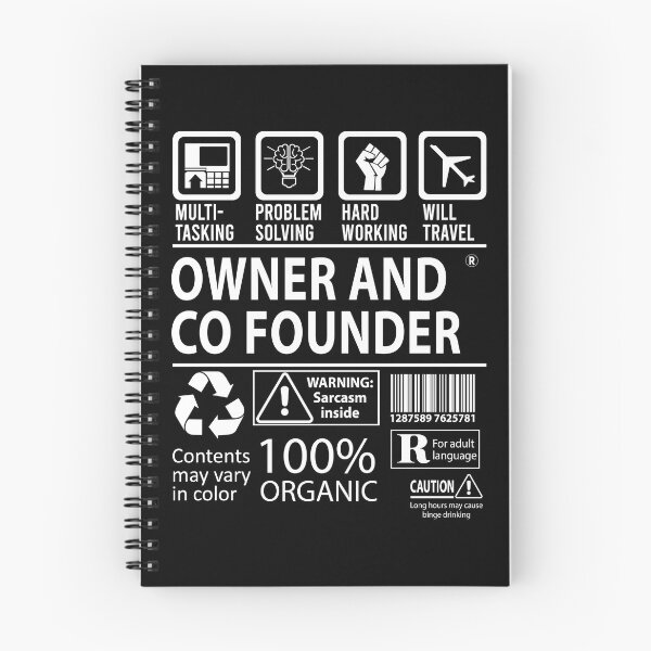 Item preview, Owner And Co Founder T Shirt - MultiTasking Certified Job Gift Item Tee designed and sold by oslandefren.