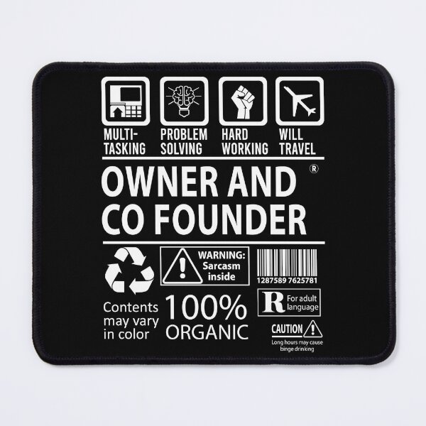 Item preview, Owner And Co Founder T Shirt - MultiTasking Certified Job Gift Item Tee designed and sold by oslandefren.