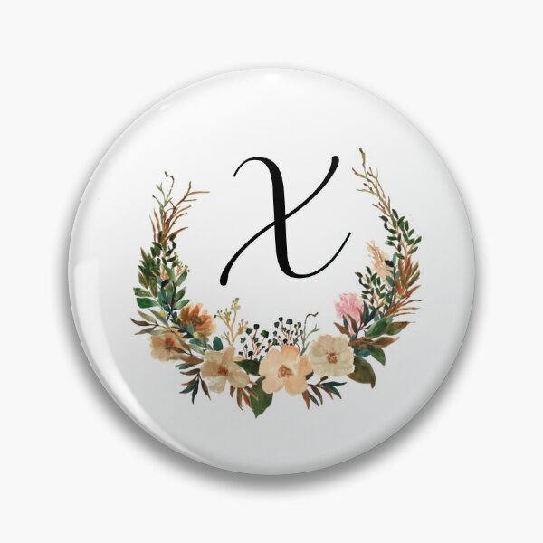 Item preview, Autumn Floral Monogram | Monogram Letter X designed and sold by JustSeasons.