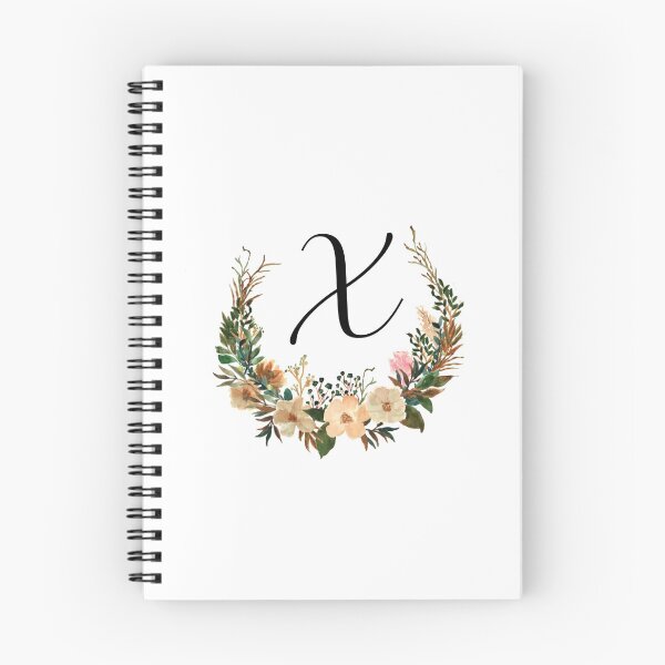 Item preview, Autumn Floral Monogram | Monogram Letter X designed and sold by JustSeasons.