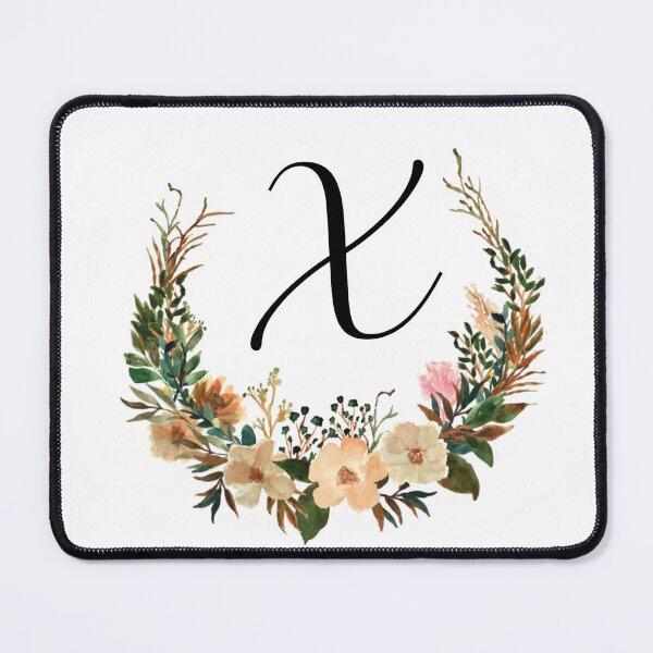Item preview, Autumn Floral Monogram | Monogram Letter X designed and sold by JustSeasons.