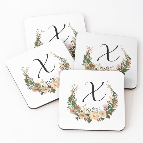 Item preview, Autumn Floral Monogram | Monogram Letter X designed and sold by JustSeasons.