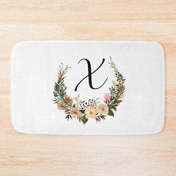 Item preview, Autumn Floral Monogram | Monogram Letter X designed and sold by JustSeasons.