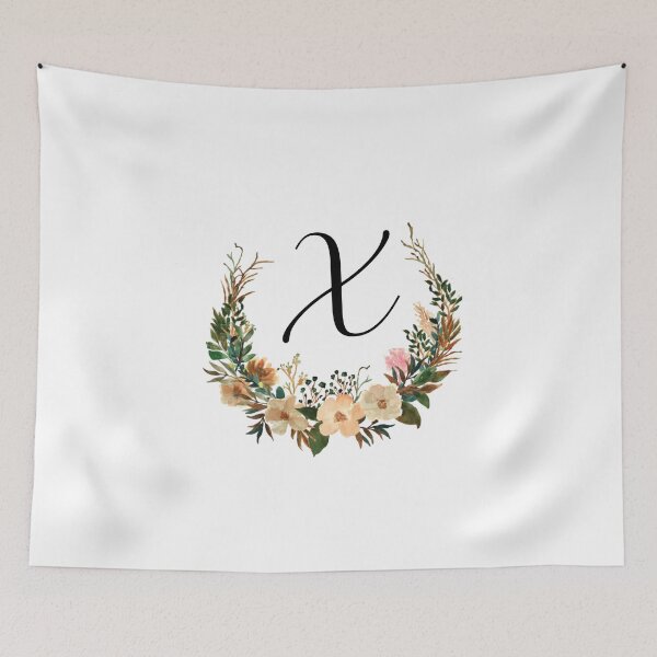 Item preview, Autumn Floral Monogram | Monogram Letter X designed and sold by JustSeasons.