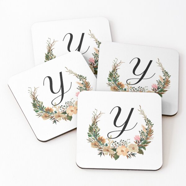 Item preview, Autumn Floral Monogram | Monogram Letter Y designed and sold by JustSeasons.