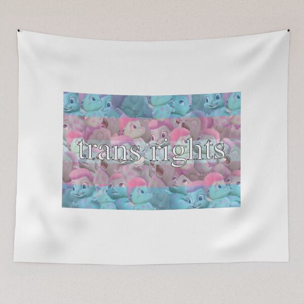 Item preview, Bibble Says Trans Rights Collage Flag designed and sold by broadwaycantdie.