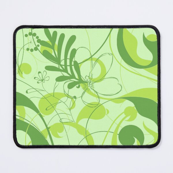 Item preview, Abstract Nature Green Pattern - Mixed Leaves, Flowers. Wild Botanical designed and sold by silviaol.