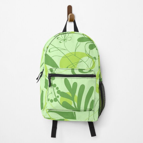 Item preview, Abstract Nature Green Pattern - Mixed Leaves, Flowers. Wild Botanical designed and sold by silviaol.