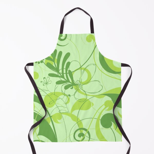 Item preview, Abstract Nature Green Pattern - Mixed Leaves, Flowers. Wild Botanical designed and sold by silviaol.