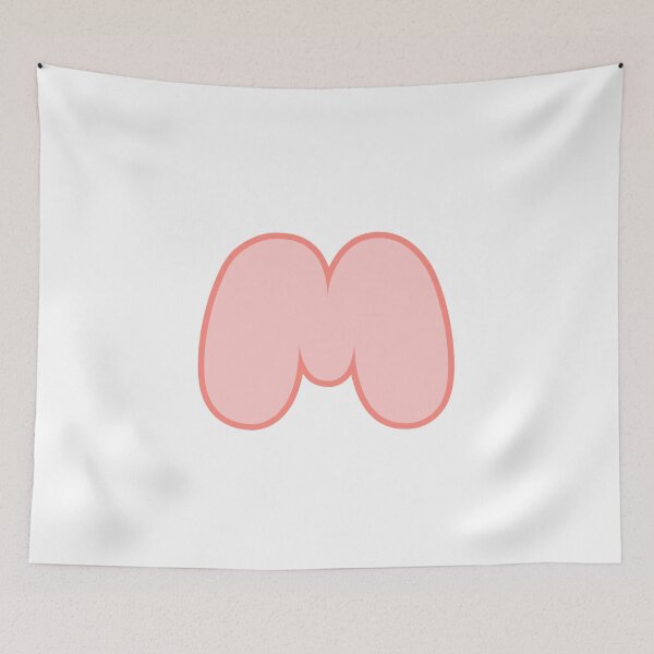 Item preview, M letter alphabet pink  designed and sold by Aileenl07.