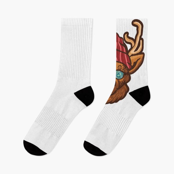 Item preview, Tattooed Hipster Deer Head illustration - Cool Bunny Design Gift Idea For Bulls Lovers designed and sold by Prince - Bestseller ★★★★★.