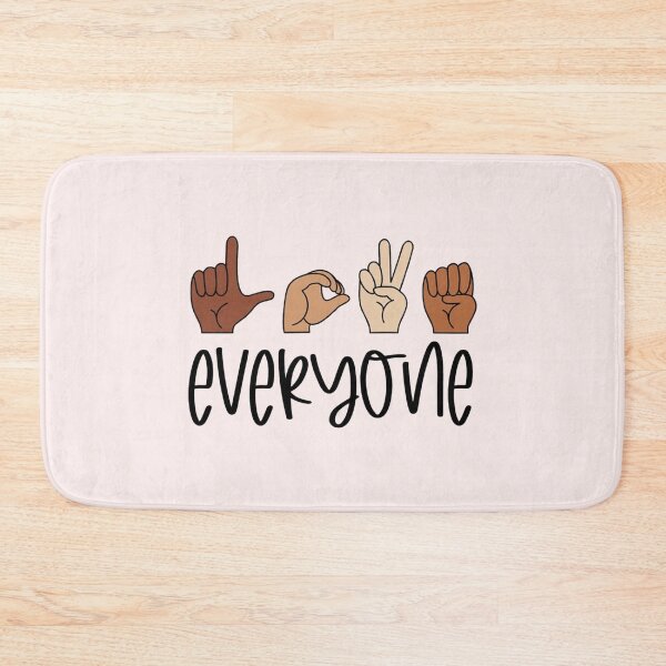 Item preview, Love Everyone Sign Language ASL Inclusion Skin Tone Diversity designed and sold by Solidarityandco.