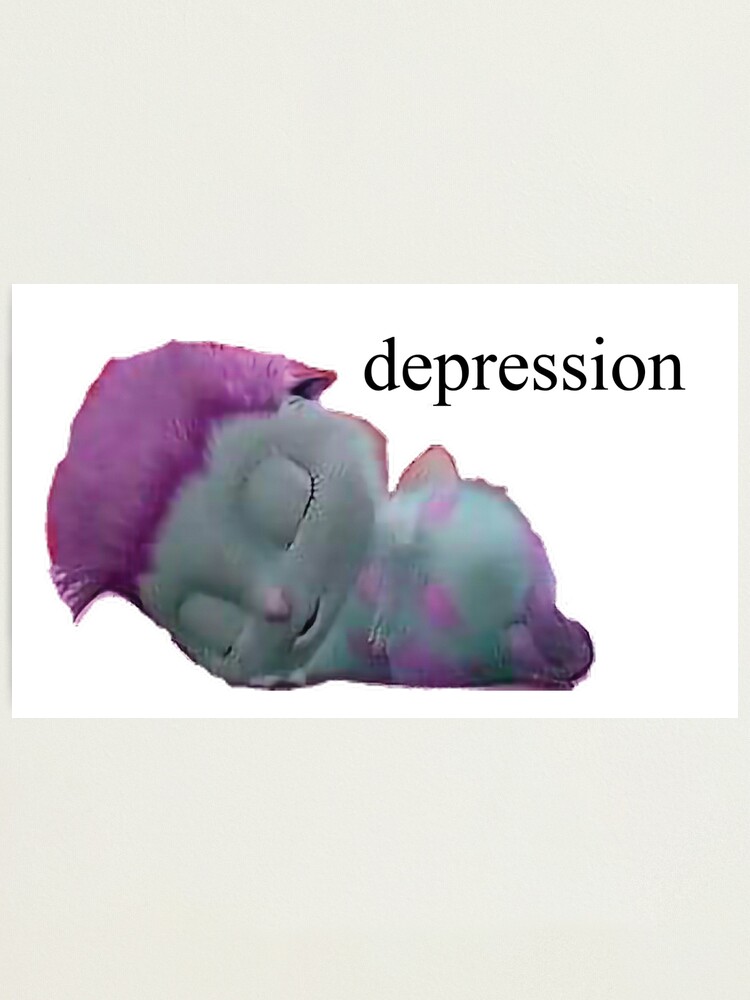 Bibble Depression Meme Photographic Print for Sale by broadwaycantdie