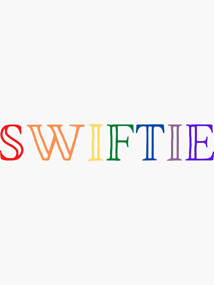 Swiftie Sticker for Sale by ClassyGeek1