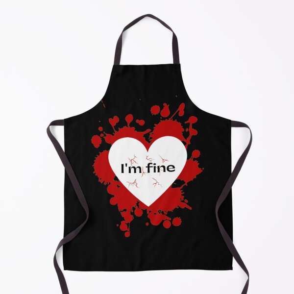 Item preview, I'm fine, bleeding heart. designed and sold by Tejal Bipath.