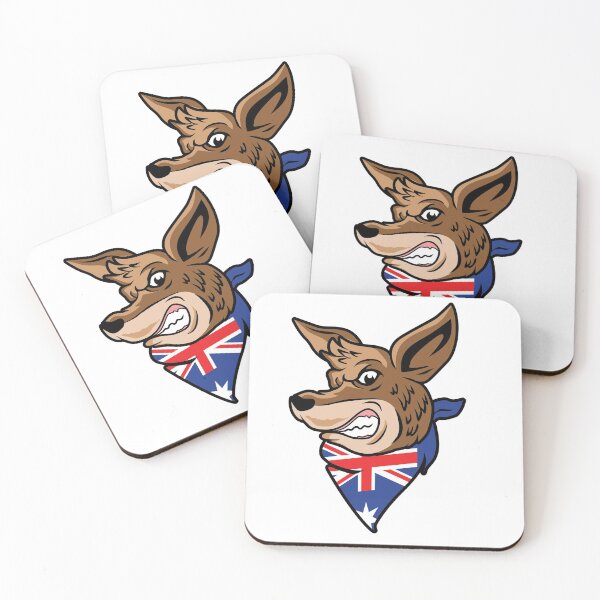 Item preview, US Flag Kangaroo Head illustration - Cool Kangaroo Design Gift Idea For Kangaroo Lovers designed and sold by Prince - Bestseller ★★★★★.
