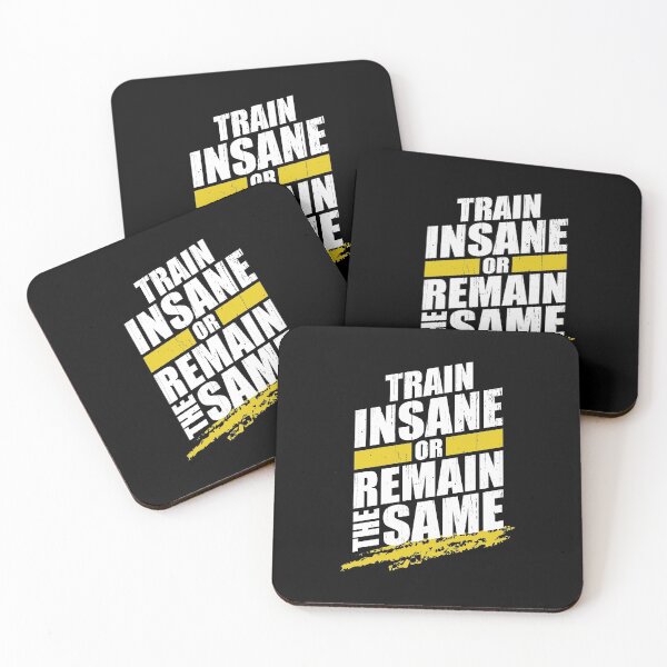 Item preview, Train Insane Or Remain The Same Gym Quote designed and sold by Printend _.