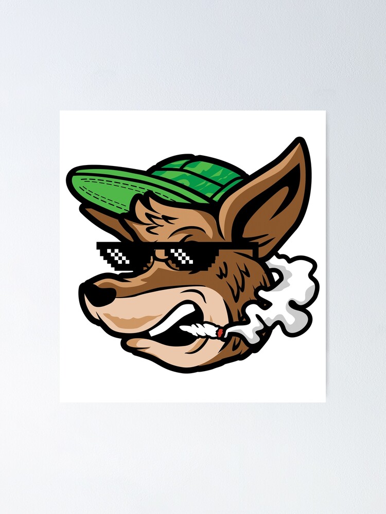 "Smoking Kangaroo illustration Cool Gangster Kangaroo Design Gift Idea For Kangaroo Lovers