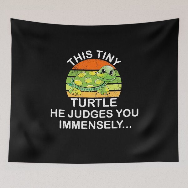 Item preview, This Turtle... He Judges You Essential... - Women, Men, Kids, Turtle Lovers designed and sold by Wadia Hamda.