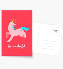 Wunderbares Einhorn Postkarten