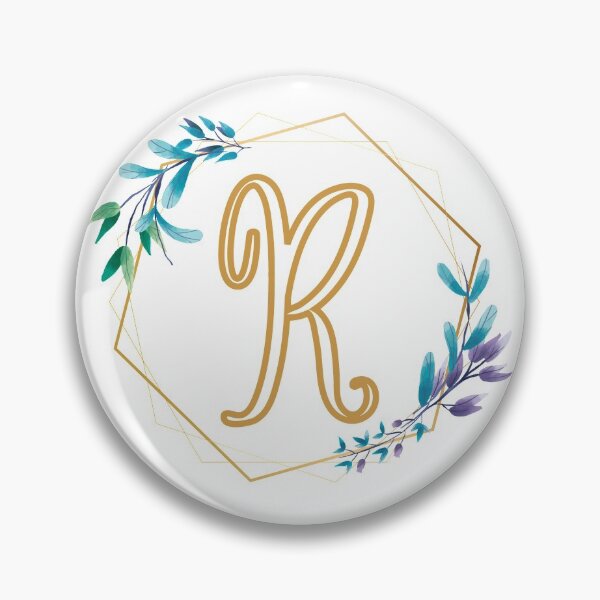 Item preview, Cursive Letter R Floral Frame designed and sold by LetterMom.