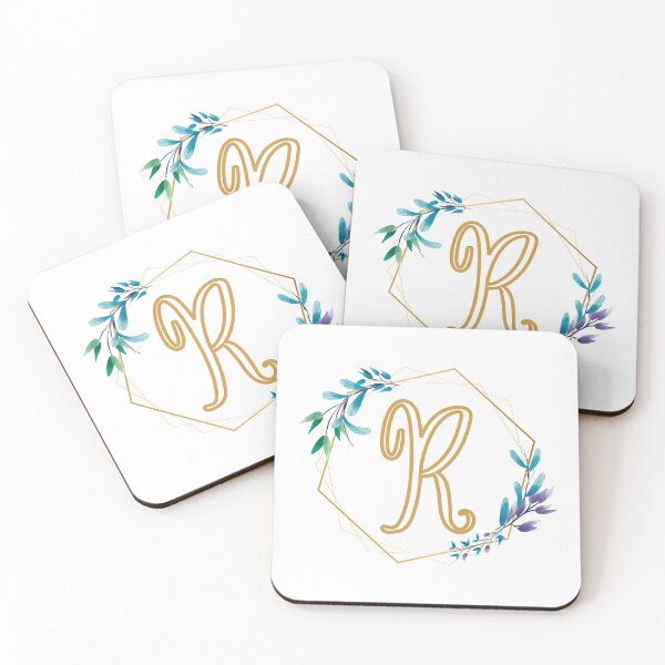 Item preview, Cursive Letter R Floral Frame designed and sold by LetterMom.