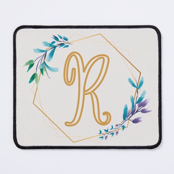 Item preview, Cursive Letter R Floral Frame designed and sold by LetterMom.