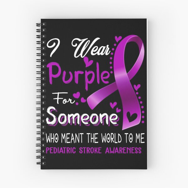 Item preview, I Wear Purple For Someone PEDIATRIC STROKE Awareness designed and sold by Adropine.