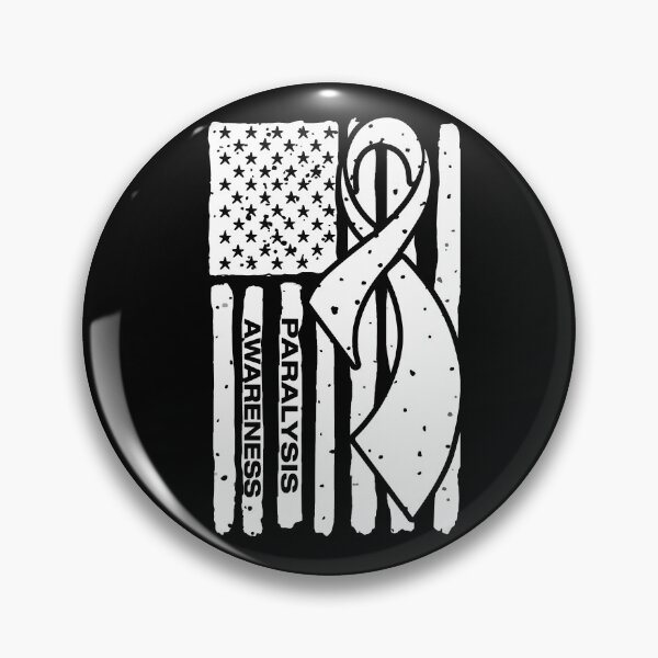 Item preview, Paralysis Awareness Ribbon American Flag designed and sold by Tadmab.