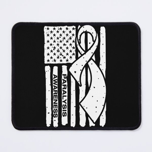 Item preview, Paralysis Awareness Ribbon American Flag designed and sold by Tadmab.