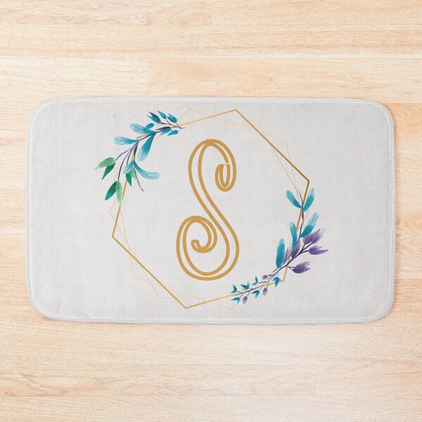 Item preview, Cursive Letter S Floral Frame designed and sold by LetterMom.