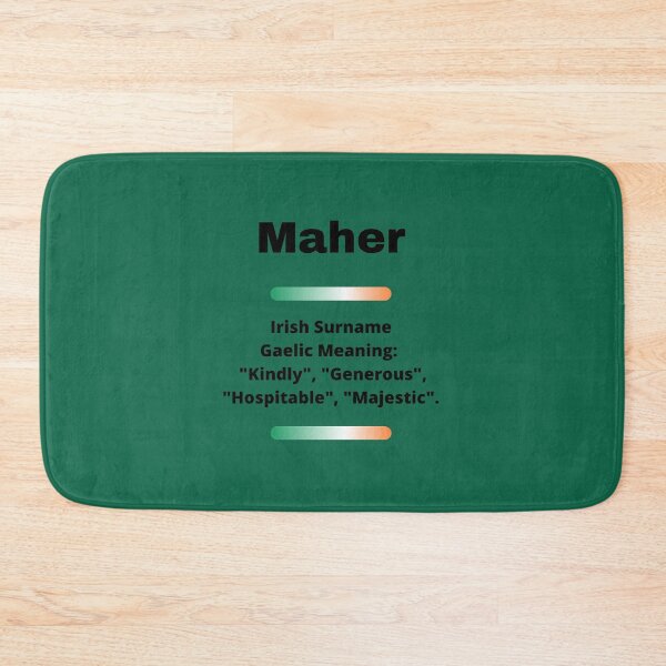 Item preview, Maher Family Surname Meaning Black Text designed and sold by teewearstyle.