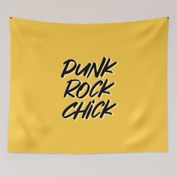 Item preview, Punk Rock Chick - Black and Yellow designed and sold by TheMajesticGoat.