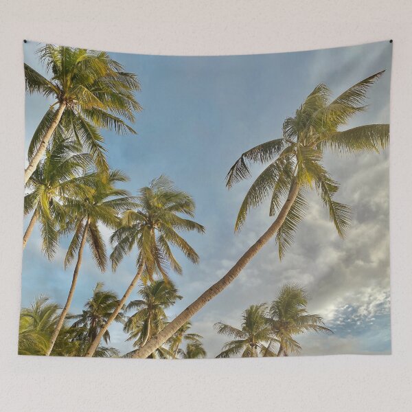 Item preview, South Pacific Palm Trees in the Tropical Sky designed and sold by greenflashwear.
