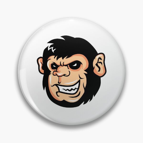 Item preview, Monkey Head illustration - Cool Monkey Design Gift Idea For Monkey Lovers designed and sold by Prince - Bestseller ★★★★★.