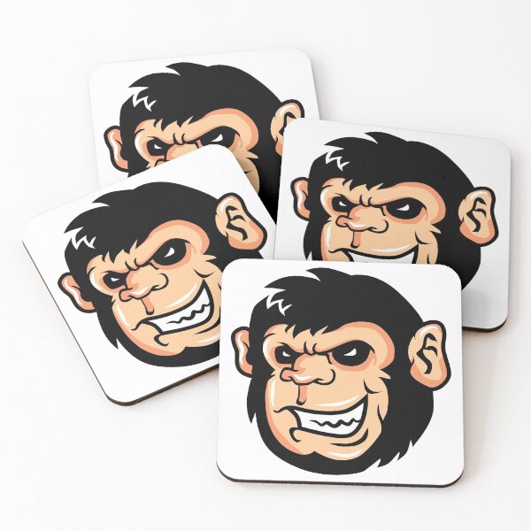 Item preview, Monkey Head illustration - Cool Monkey Design Gift Idea For Monkey Lovers designed and sold by Prince - Bestseller ★★★★★.
