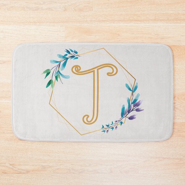 Item preview, Cursive Letter T Floral Frame designed and sold by LetterMom.
