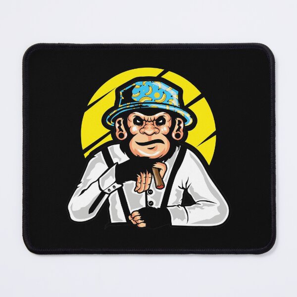 Item preview, Mafia Monkey illustration - Cool Retro Vintage Monkey Design Gift Idea For Monkey Lovers designed and sold by Prince - Bestseller ★★★★★.