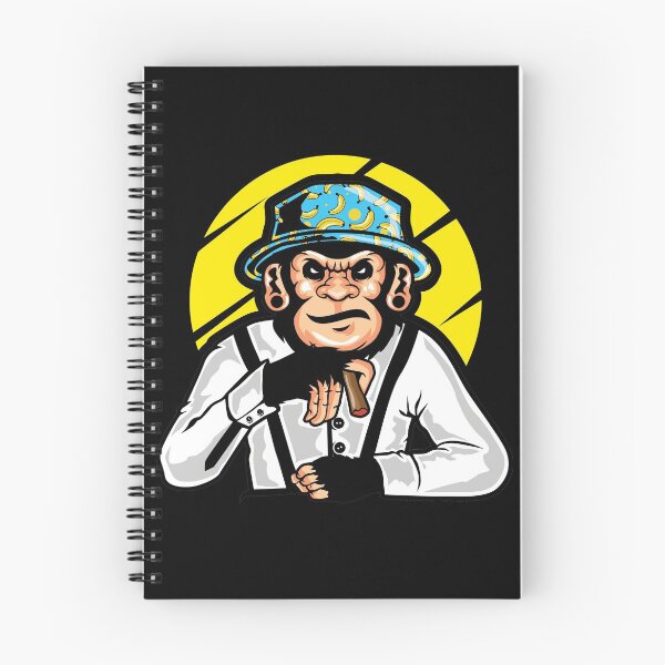 Item preview, Mafia Monkey illustration - Cool Retro Vintage Monkey Design Gift Idea For Monkey Lovers designed and sold by Prince - Bestseller ★★★★★.