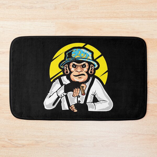 Item preview, Mafia Monkey illustration - Cool Retro Vintage Monkey Design Gift Idea For Monkey Lovers designed and sold by Prince - Bestseller ★★★★★.