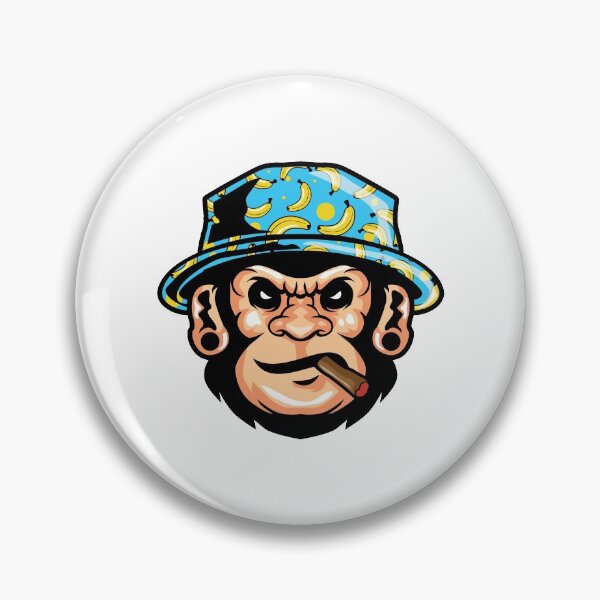 Item preview, Smoking Monkey illustration - Cool Monkey Design Gift Idea For Monkey Lovers designed and sold by Prince - Bestseller ★★★★★.